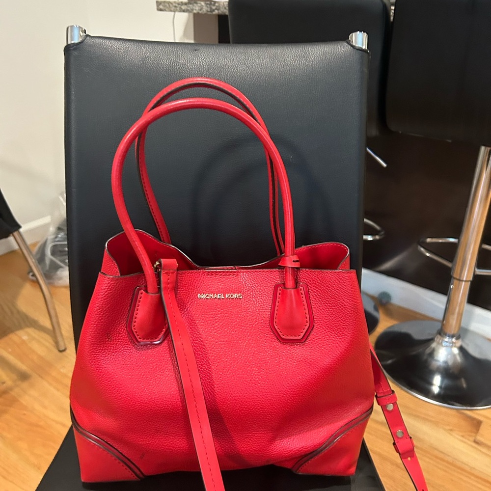 Michael Kors Scarlet Leather Tote